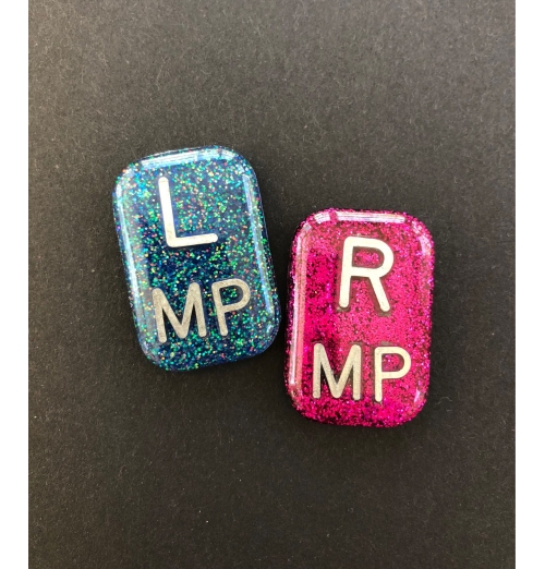 Small Rectangle X-ray Markers Pretty Glitter